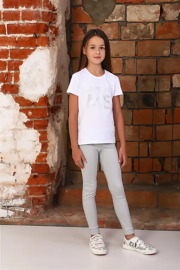 Детские брюки трикотажные 132 НАТАЛИ, серый - фото 2