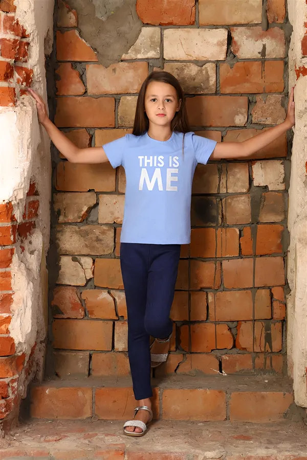 Детские брюки трикотажные 132 НАТАЛИ, синий - фото 2