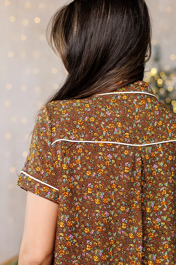 Пижама с шортами 228 НАТАЛИ, коричневый - фото 2