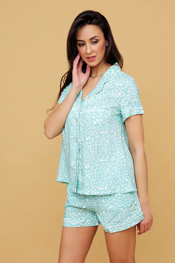 Пижама с шортами 228 НАТАЛИ, ментоловый - фото 2