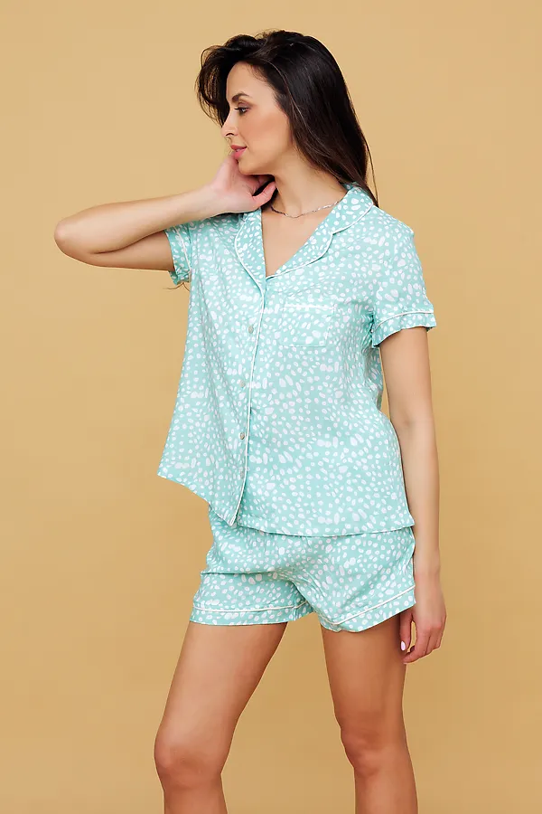 Пижама с шортами 228 НАТАЛИ, ментоловый - фото 2