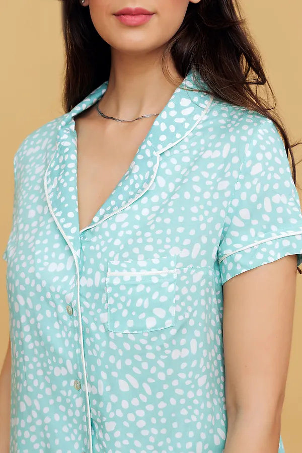 Пижама с шортами 228 НАТАЛИ, ментоловый - фото 2