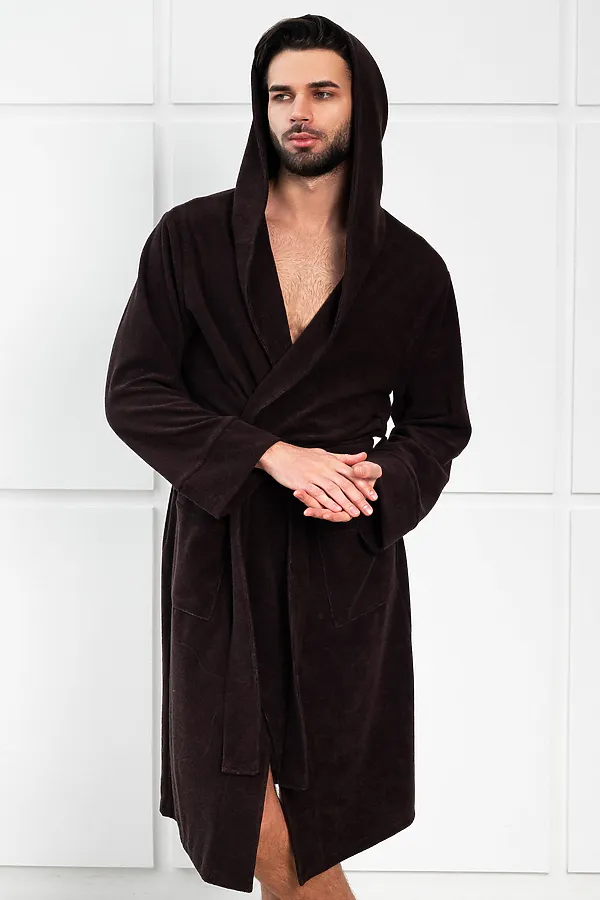 Халат 319 НАТАЛИ, темно-коричневый - фото 2