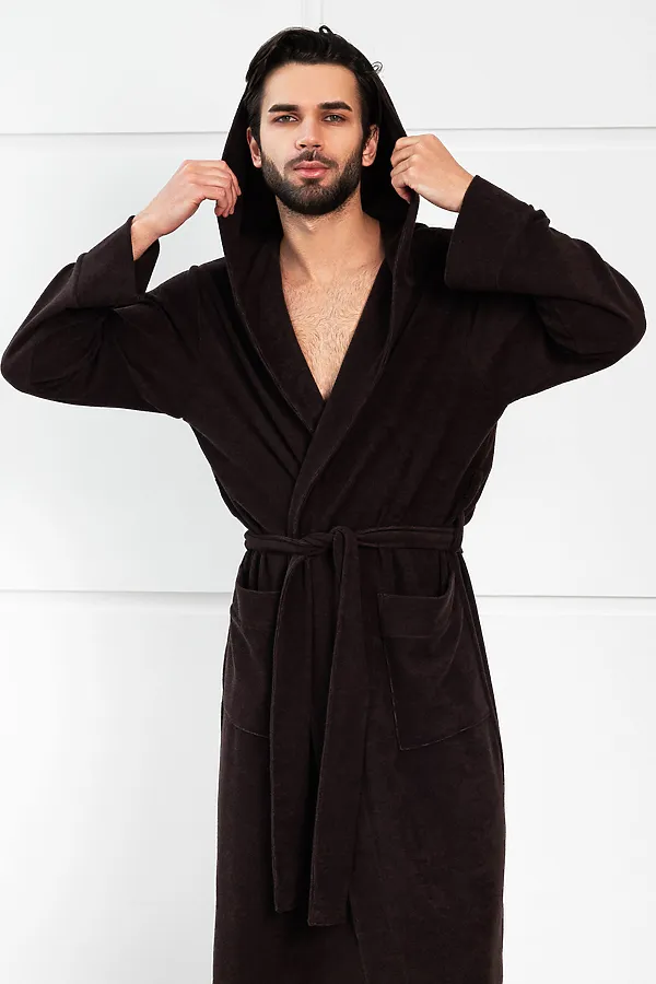 Халат 319 НАТАЛИ, темно-коричневый - фото 2