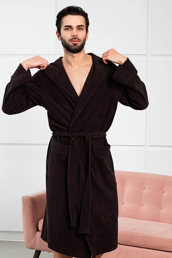 Халат 319 НАТАЛИ, темно-коричневый - фото 2
