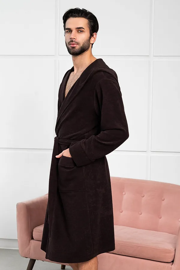 Халат 319 НАТАЛИ, темно-коричневый - фото 2