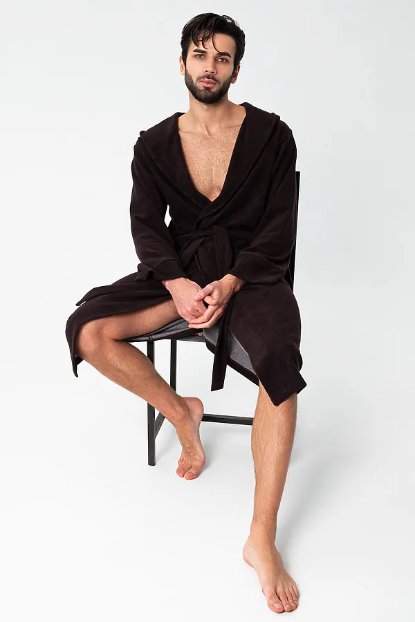 Халат 319 НАТАЛИ, темно-коричневый - фото 2