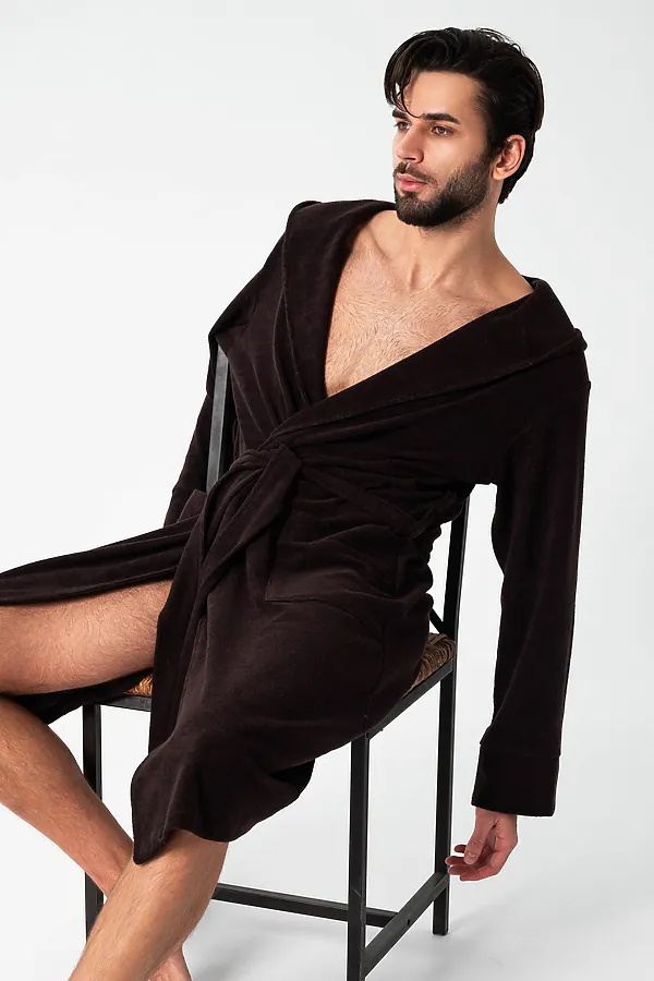 Халат 319 НАТАЛИ, темно-коричневый - фото 2