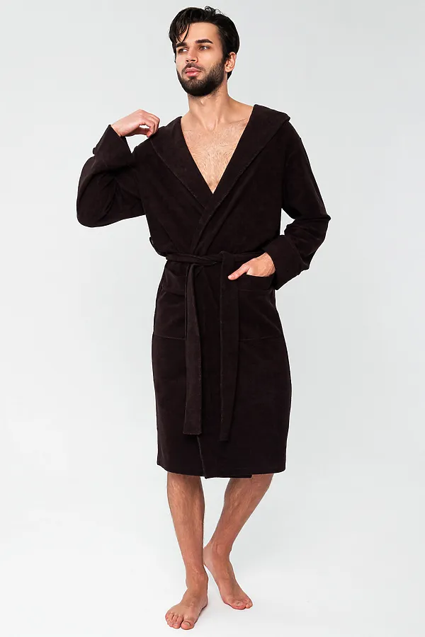 Халат 319 НАТАЛИ, темно-коричневый - фото 2