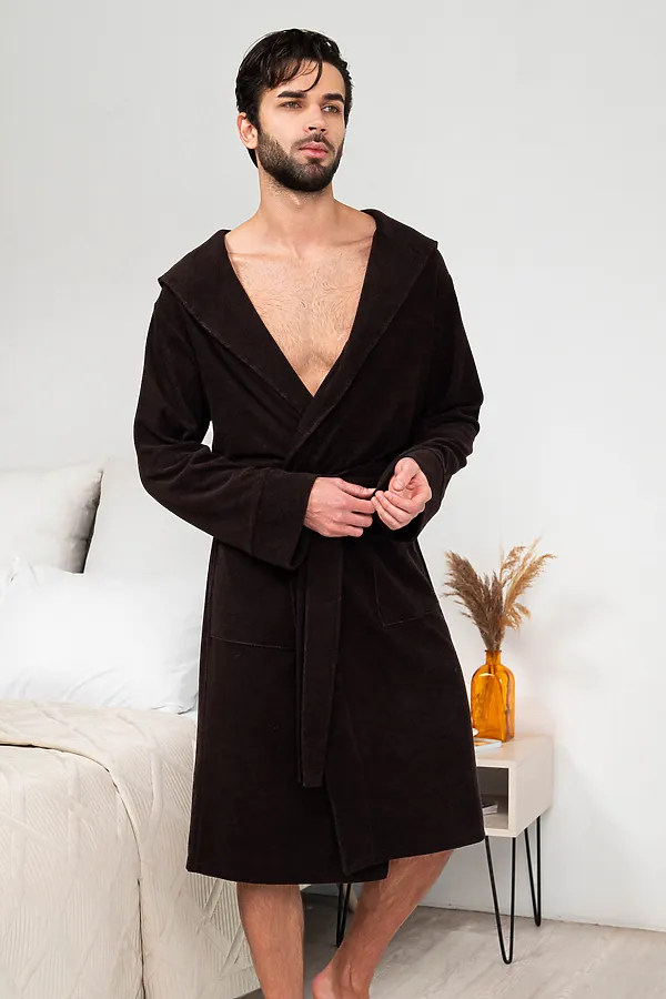 Халат 319 НАТАЛИ, темно-коричневый - фото 2