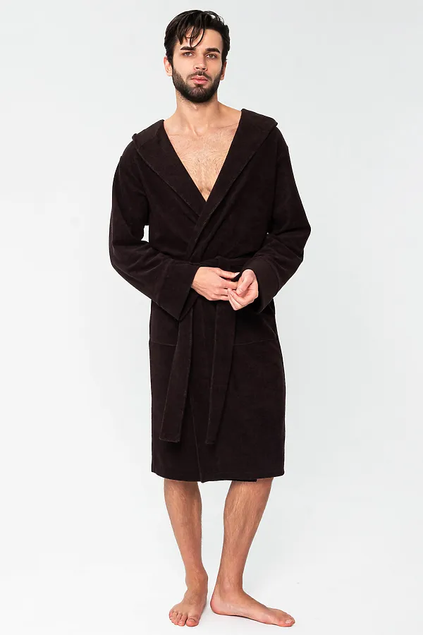 Халат 319 НАТАЛИ, темно-коричневый - фото 2
