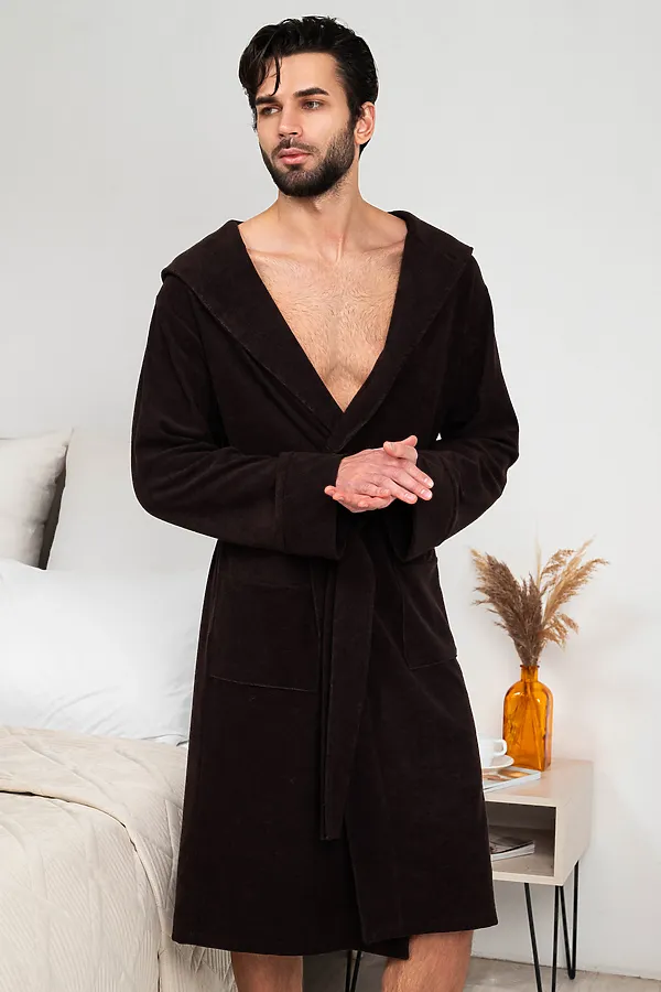 Халат 319 НАТАЛИ, темно-коричневый - фото 2