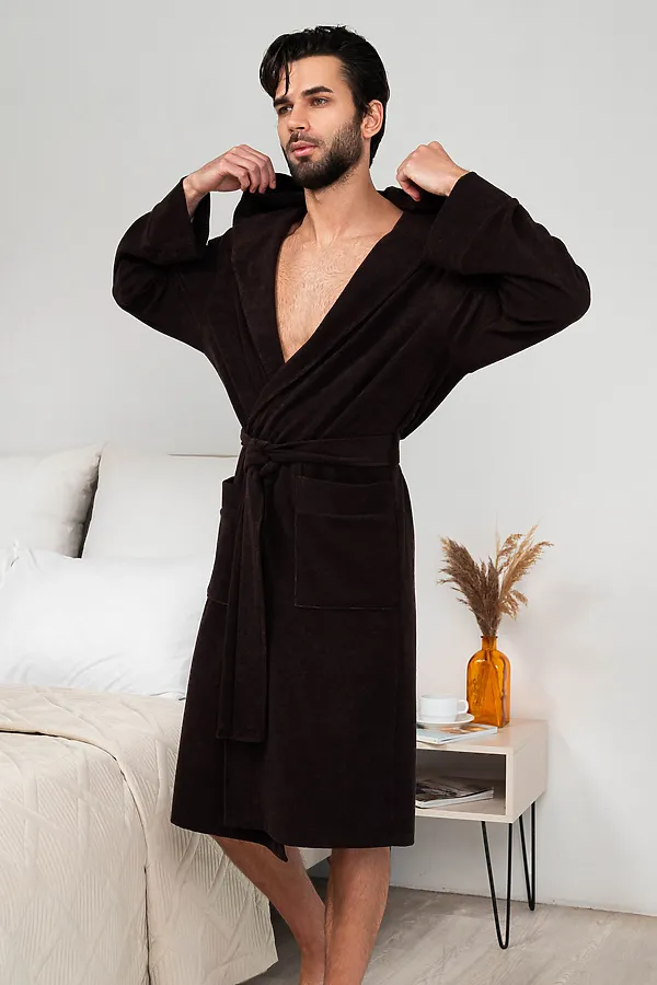 Халат 319 НАТАЛИ, темно-коричневый - фото 2