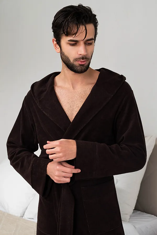 Халат 319 НАТАЛИ, темно-коричневый - фото 2