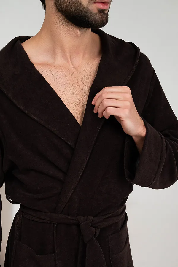 Халат 319 НАТАЛИ, темно-коричневый - фото 2