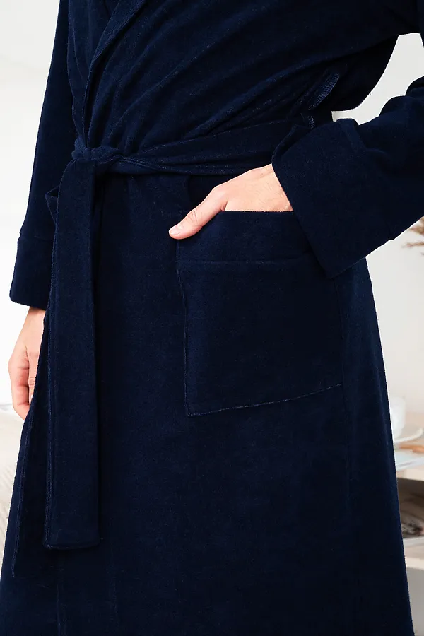 Халат 319 НАТАЛИ, темно-синий - фото 2