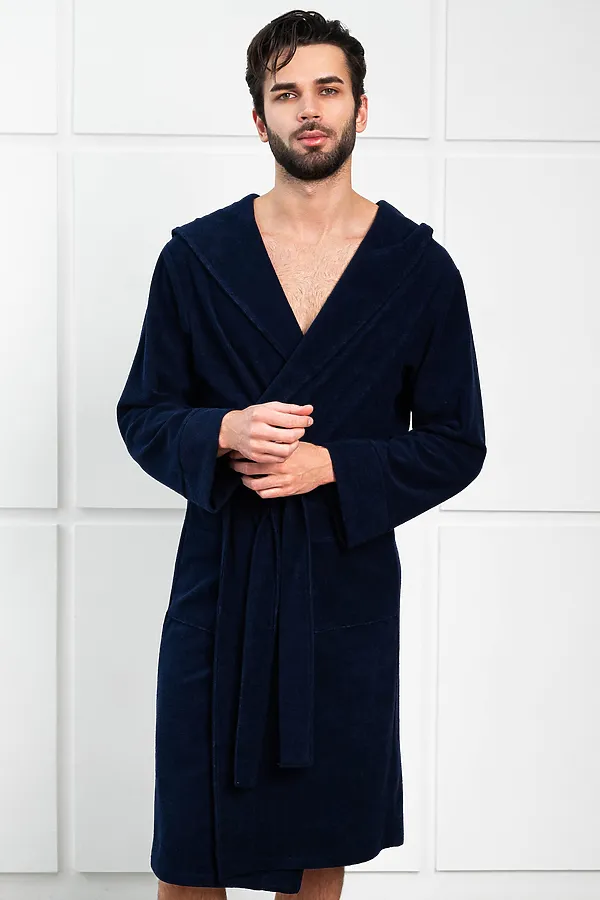 Халат 319 НАТАЛИ, темно-синий - фото 2