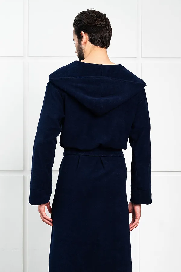 Халат 319 НАТАЛИ, темно-синий - фото 2