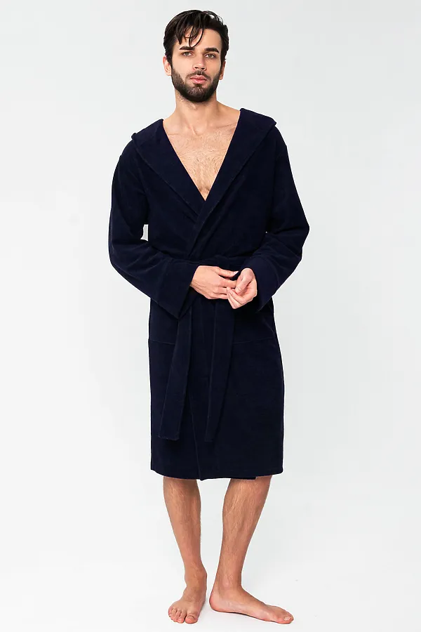 Халат 319 НАТАЛИ, темно-синий - фото 2