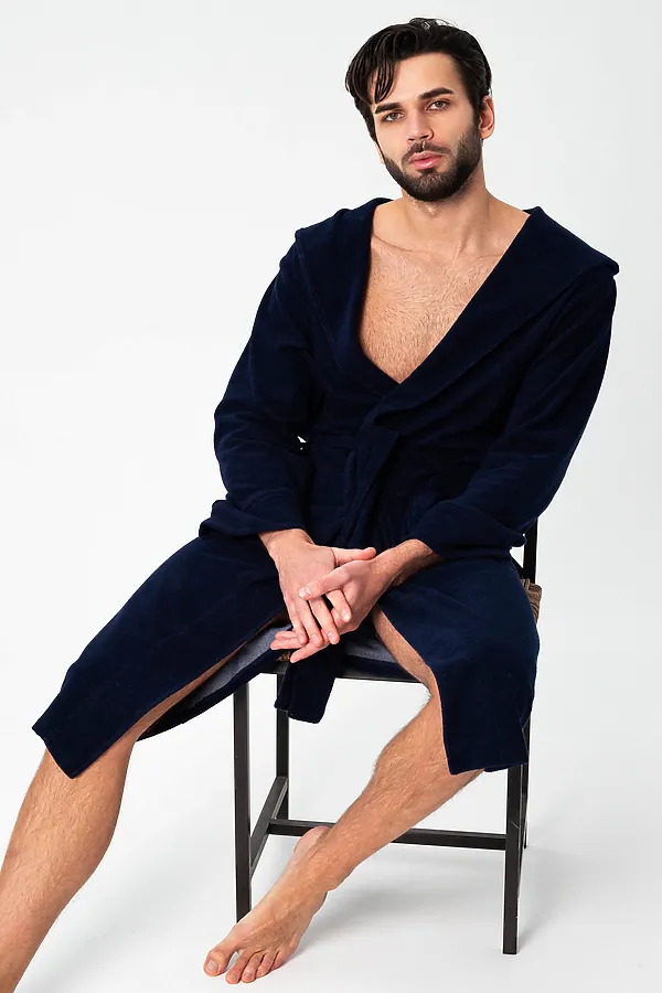 Халат 319 НАТАЛИ, темно-синий - фото 2