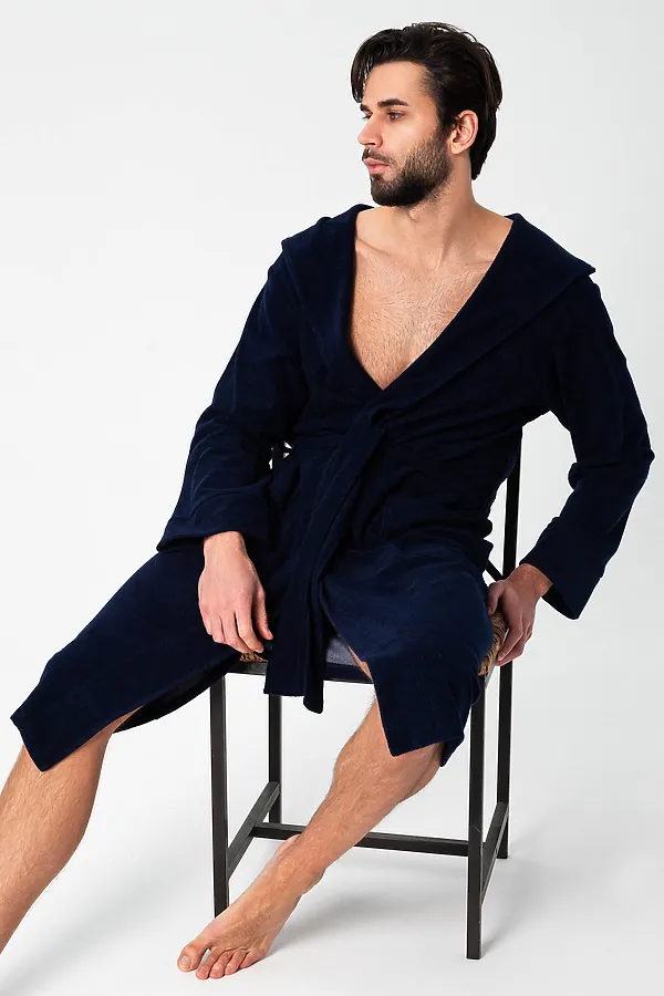Халат 319 НАТАЛИ, темно-синий - фото 2