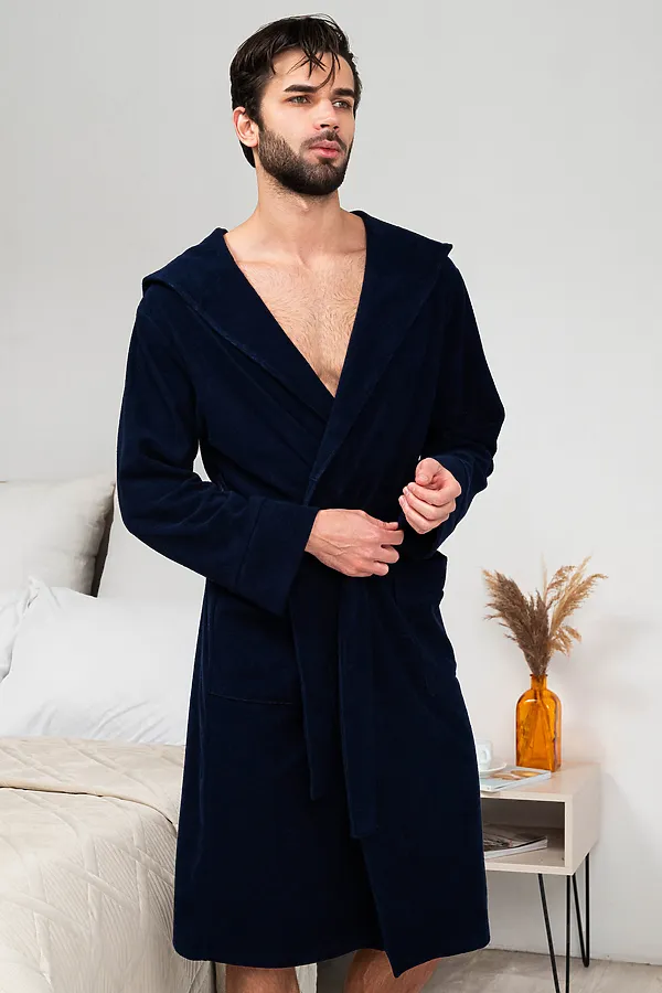 Халат 319 НАТАЛИ, темно-синий - фото 2