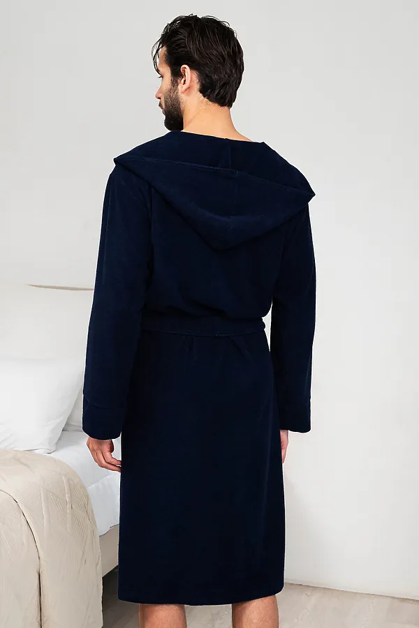 Халат 319 НАТАЛИ, темно-синий - фото 2