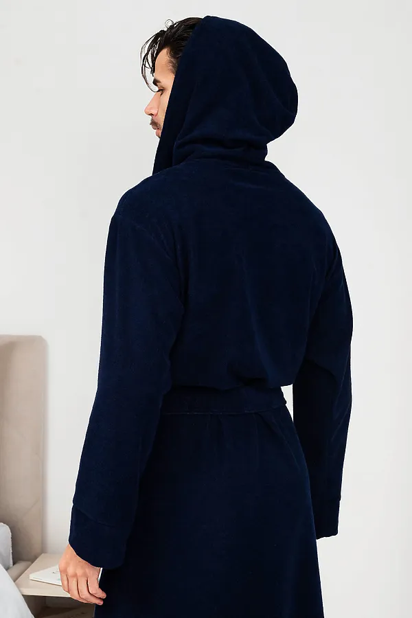 Халат 319 НАТАЛИ, темно-синий - фото 2