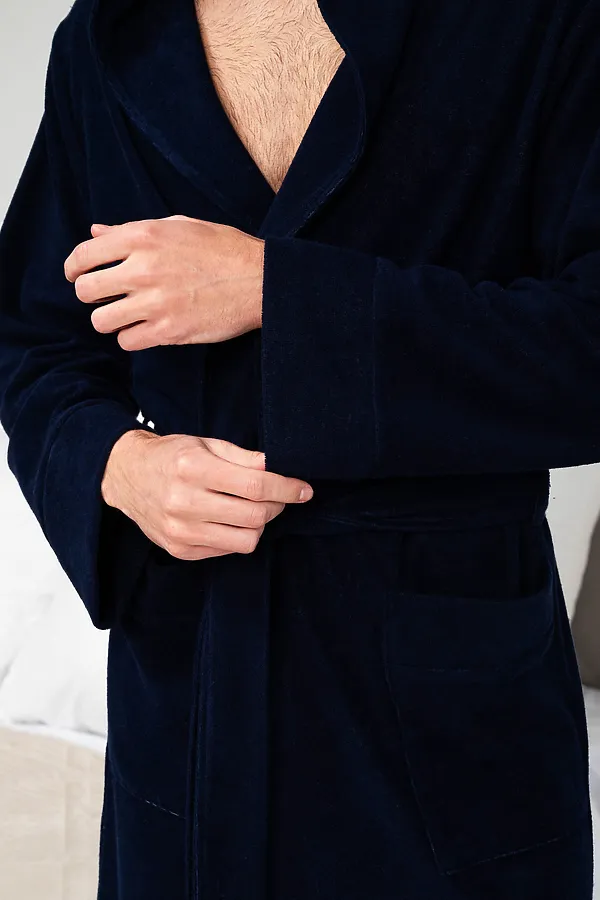 Халат 319 НАТАЛИ, темно-синий - фото 2