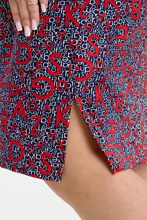 Халат 37000 НАТАЛИ, сине-красный - фото 2