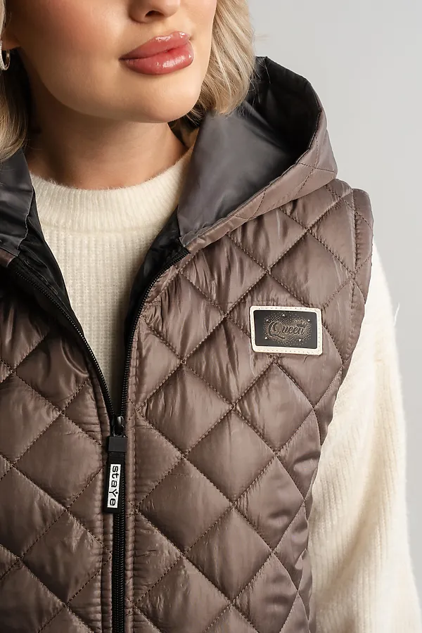 Жилет утепленный Дориана LADY TAIGA, кофе - фото 2