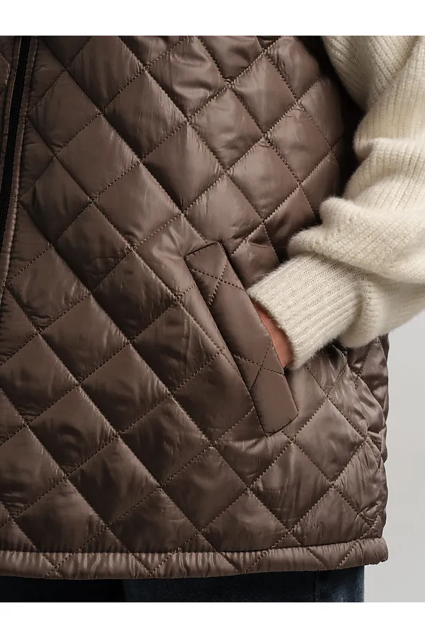 Жилет утепленный Дориана LADY TAIGA, кофе - фото 2