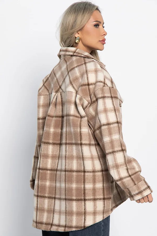 Пальто-рубашка Хармони LADY TAIGA, бежевая - фото 2