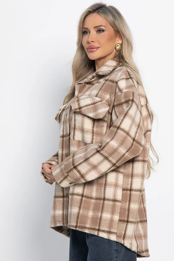 Пальто-рубашка Хармони LADY TAIGA, бежевая - фото 2