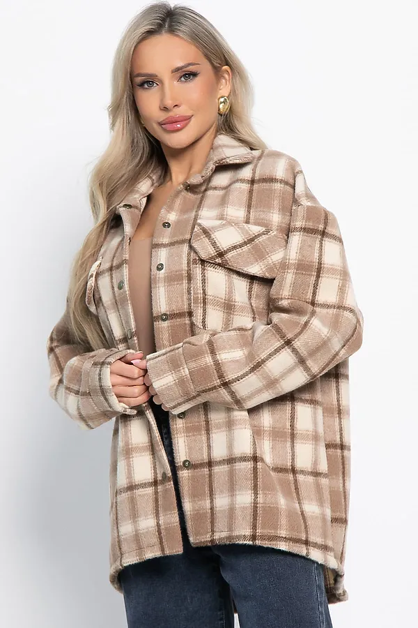 Пальто-рубашка Хармони LADY TAIGA, бежевая - фото 2