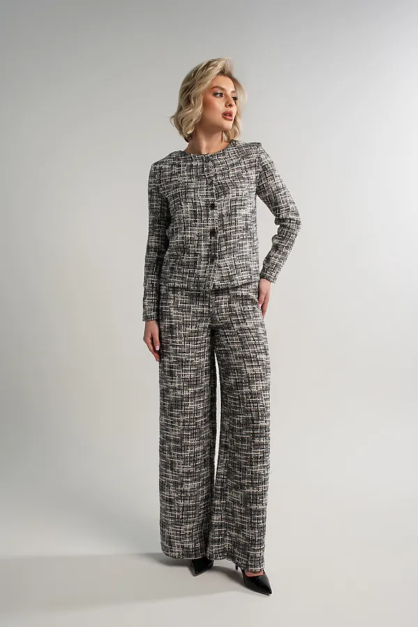 Костюм с брюками Марлин LADY TAIGA, серый - фото 2