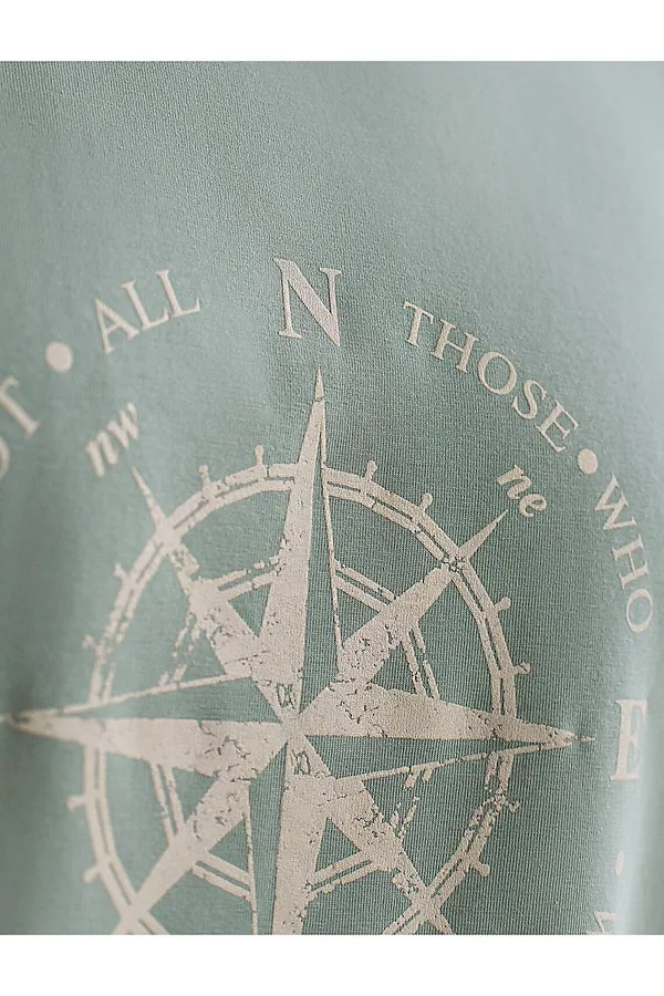 Футболка базовая полуприлегающая из премиального хлопка с принтом VILATTE, св.оливковый_wander - фото 2