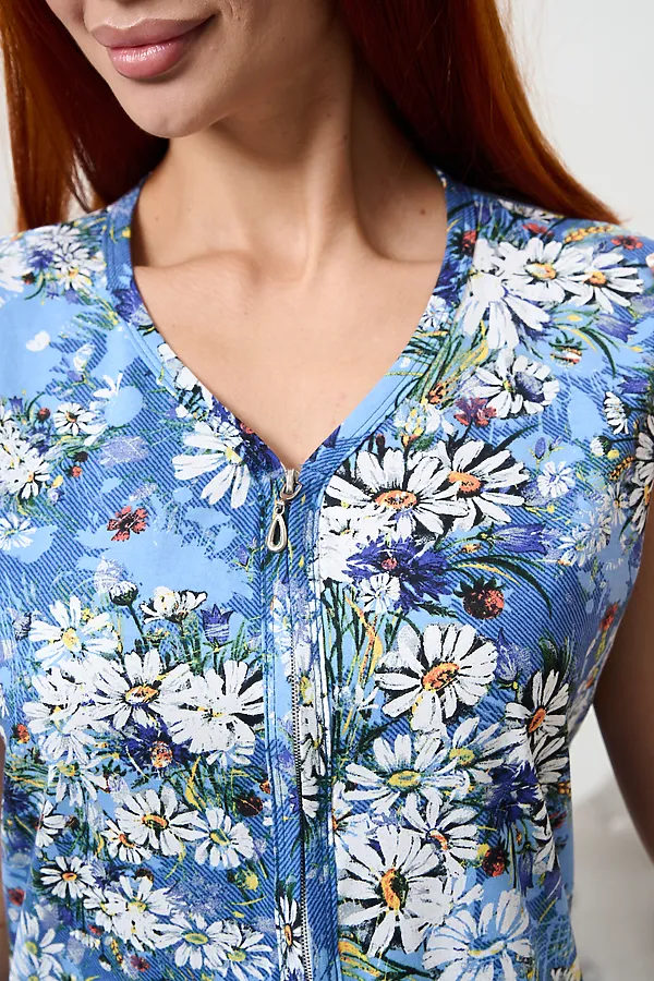 Халат 21618 НАТАЛИ, синий - фото 2