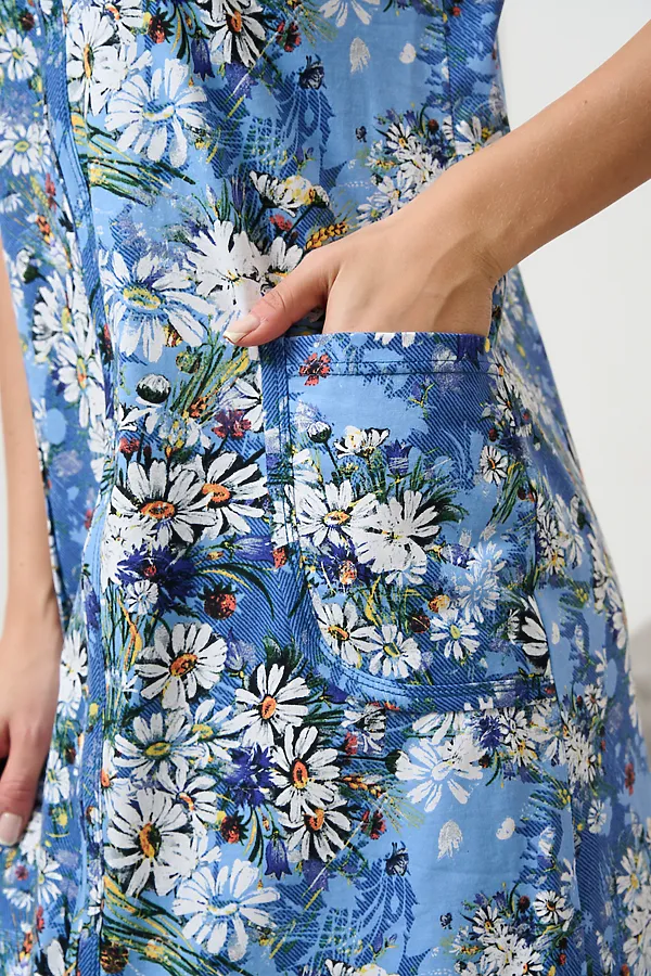 Халат 21618 НАТАЛИ, синий - фото 2