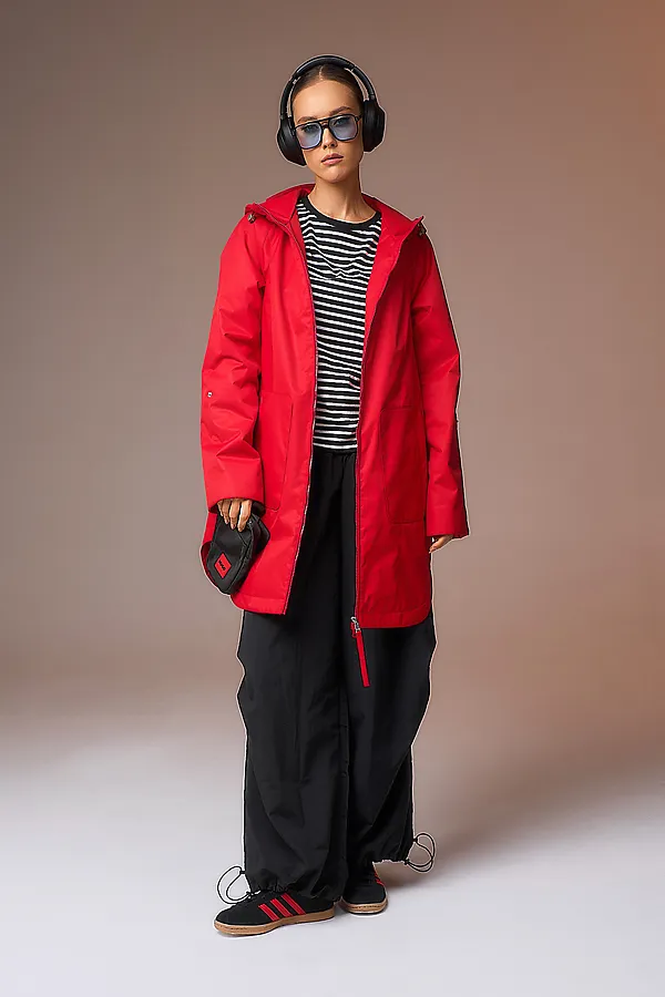 Плащ женский HOOPS, красный - фото 2