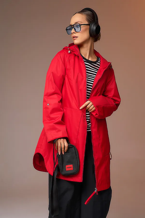 Плащ женский HOOPS, красный - фото 2