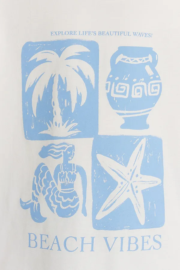 Футболка для девочек MARK FORMELLE, молочный +печать1 - фото 2