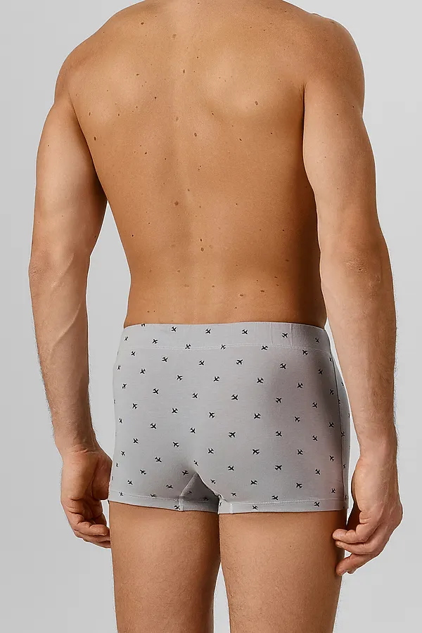 Трусы мужские MARK FORMELLE, самолеты на сером - фото 2