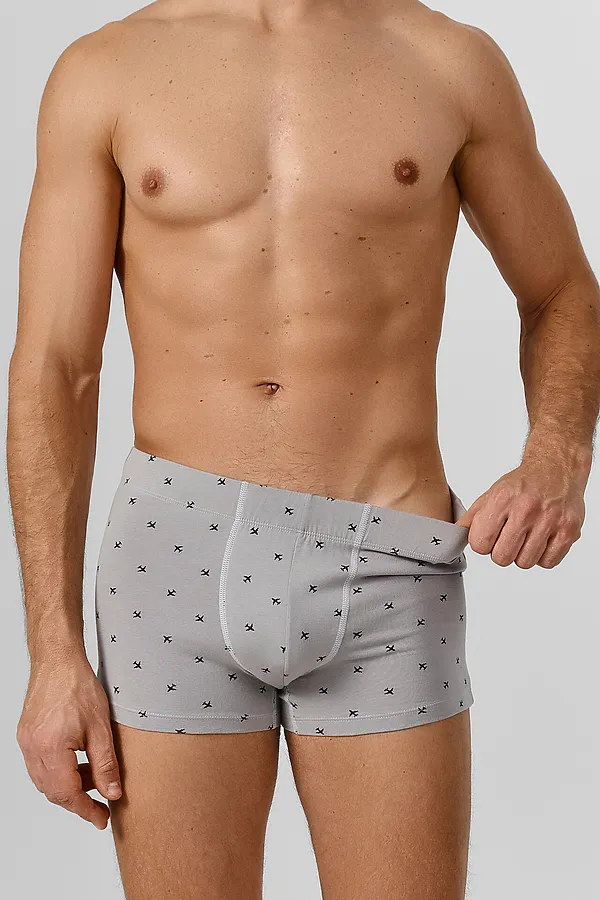 Трусы мужские MARK FORMELLE, самолеты на сером - фото 2