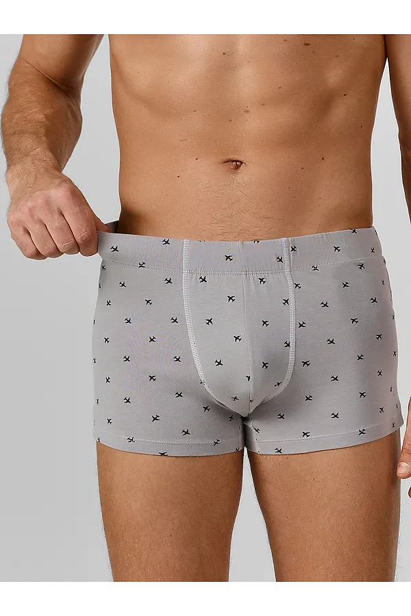Трусы мужские MARK FORMELLE, самолеты на сером - фото 2