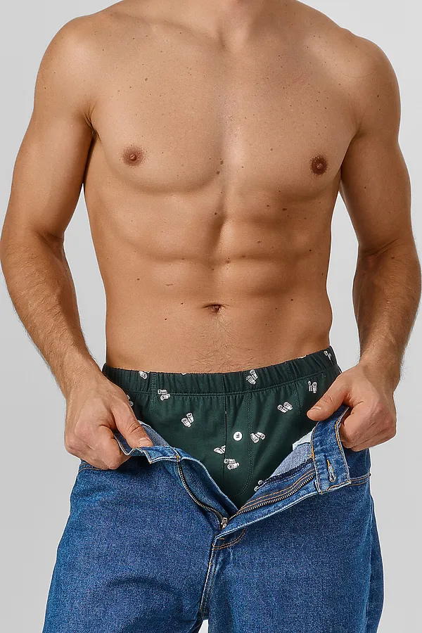 Трусы мужские MARK FORMELLE, бинокли на зеленом бархате - фото 2