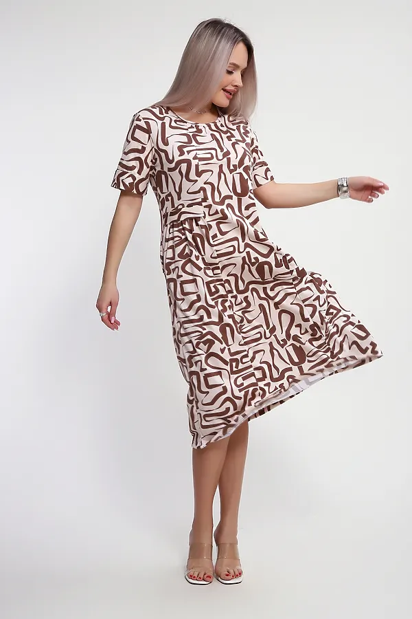 Платье 066 НАТАЛИ, капучино - фото 2