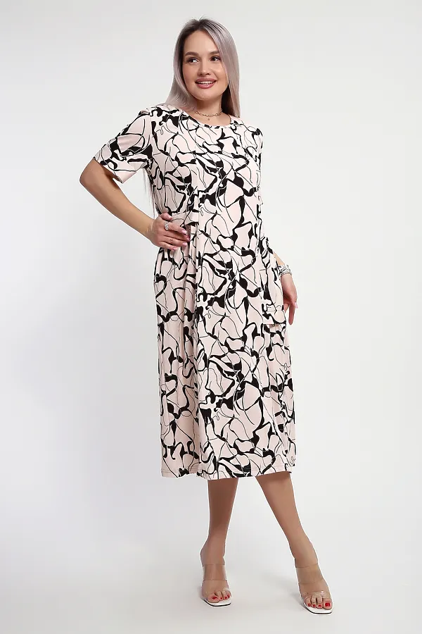 Платье 066 НАТАЛИ, бежевый - фото 2