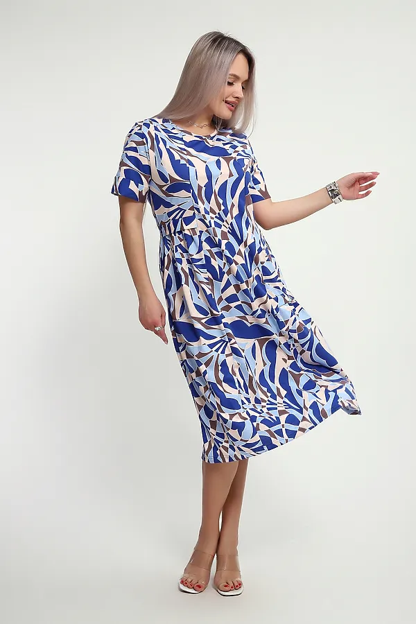 Платье 066 НАТАЛИ, голубой - фото 2