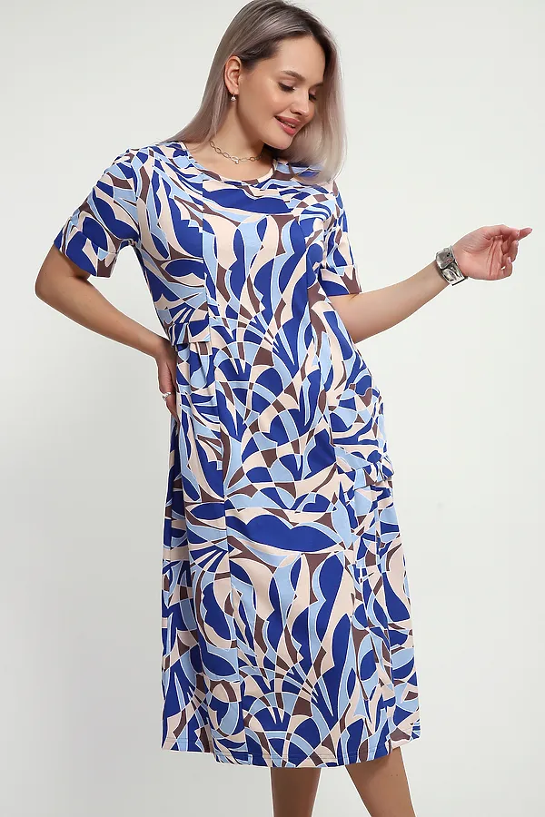 Платье 066 НАТАЛИ, голубой - фото 2